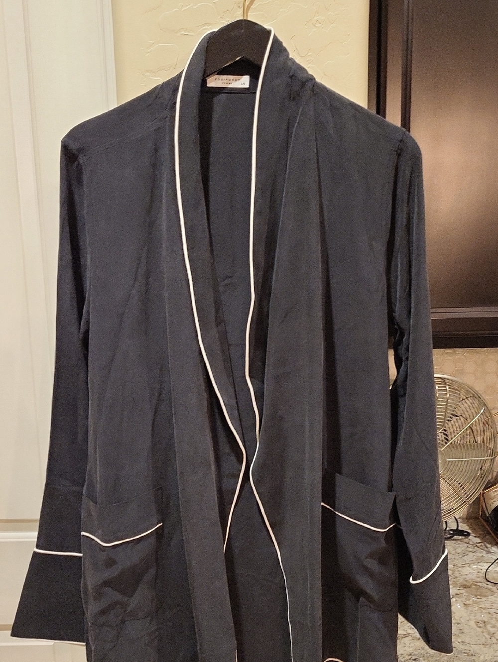 NWT equipment Silk Pajama Style Jacket Sz Large